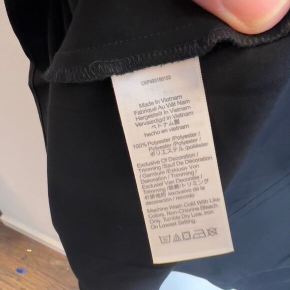 Madewell $118 Asymmetric Midi Skirt Black Size 4 NT389 - Picture 6 of 6